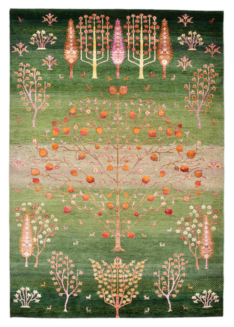 インド ロリバフト 絨毯 246x171cm - ウールラグ