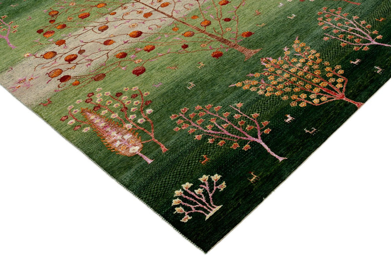 インド ロリバフト 絨毯 246x171cm - ウールラグ