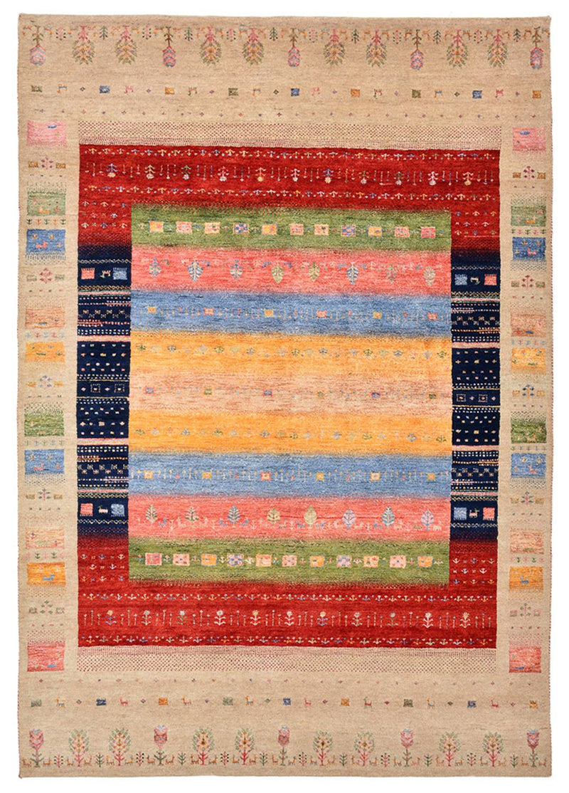 インド ロリバフト 絨毯 244x173cm - ウールラグ