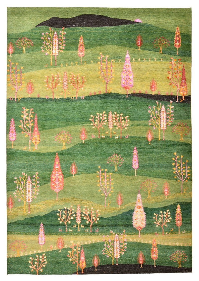 インド ロリバフト 絨毯 247x172cm - ウールラグ