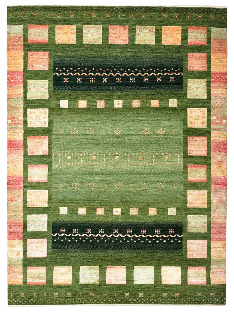 インド ロリバフト 絨毯 238x173cm - ウールラグ
