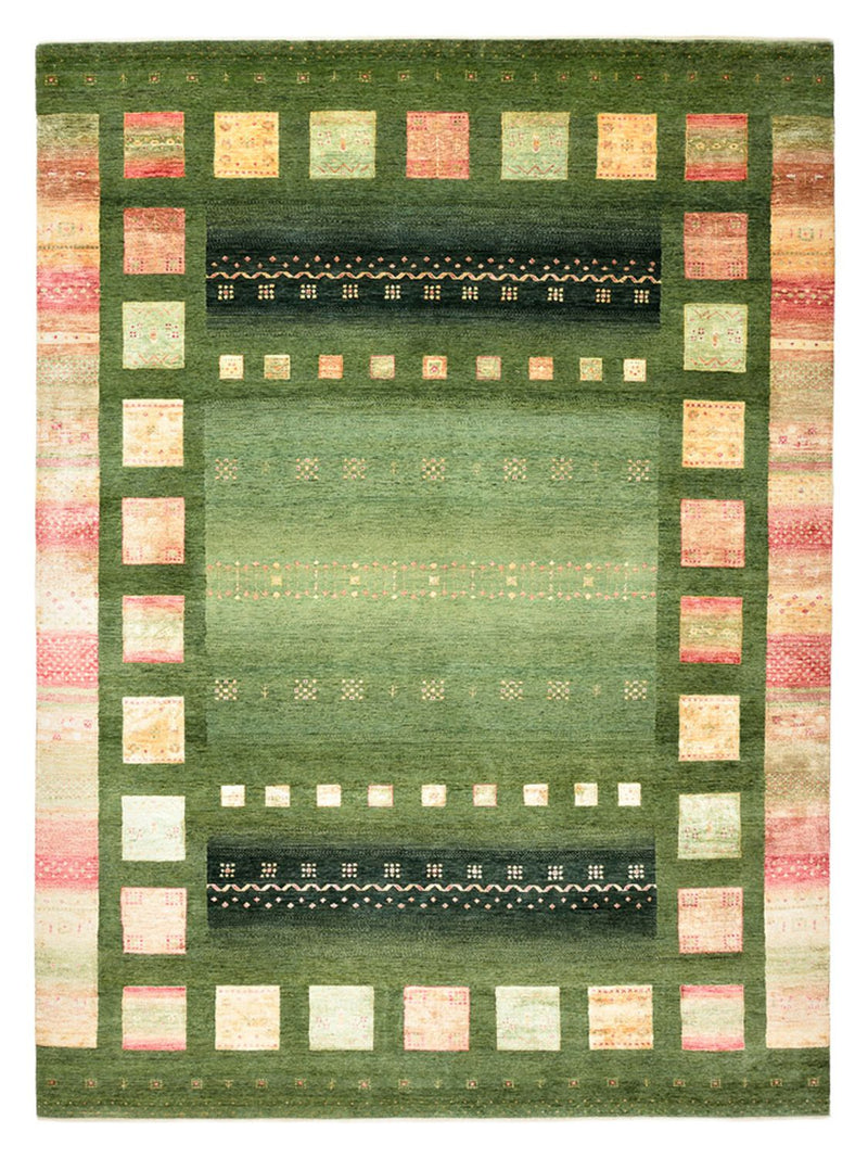 インド ロリバフト 絨毯 343x251cm - ウールラグ