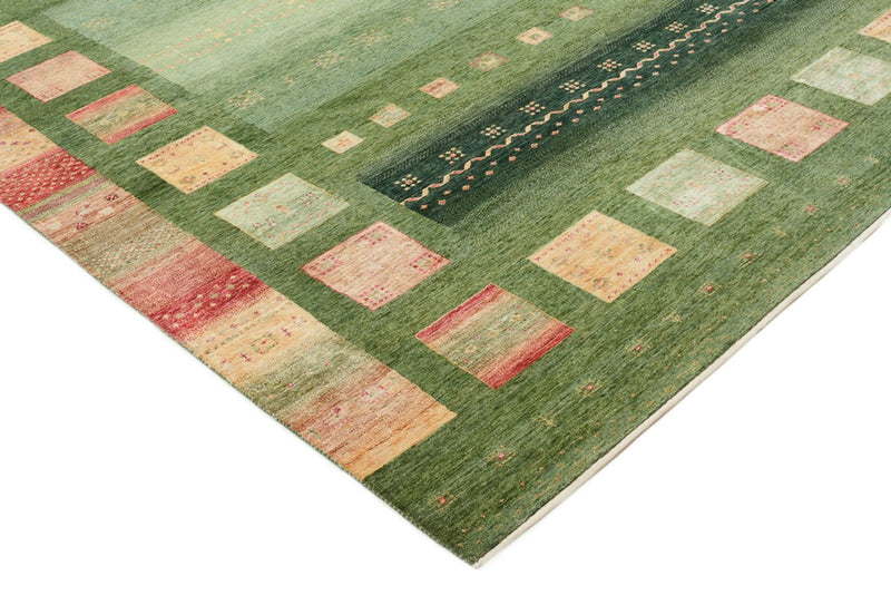 インド ロリバフト 絨毯 343x251cm - ウールラグ