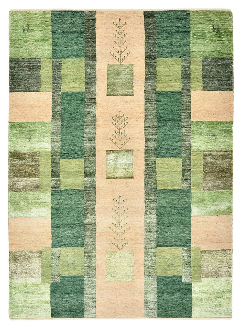 インド ロリバフト 絨毯 204x150cm - ウールラグ