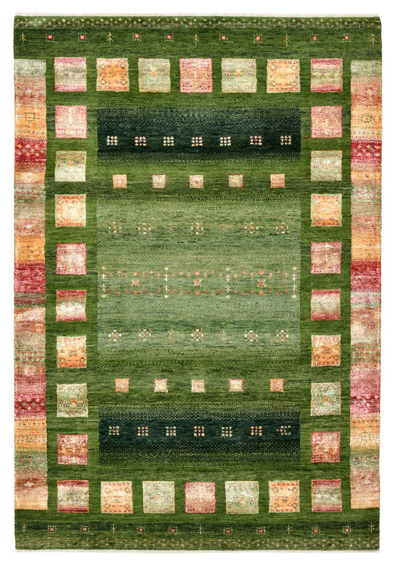 インド ロリバフト 絨毯 154x106cm - ウールラグ