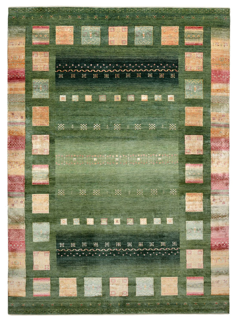 インド ロリバフト 絨毯 346x245cm - ウールラグ