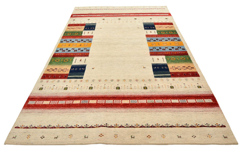 インド ロリバフト 絨毯 305x198cm - ウールラグ