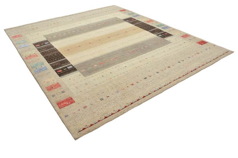 インド ロリバフト 絨毯 300x253cm - ウールラグ