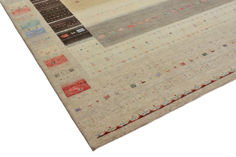 インド ロリバフト 絨毯 300x253cm - ウールラグ