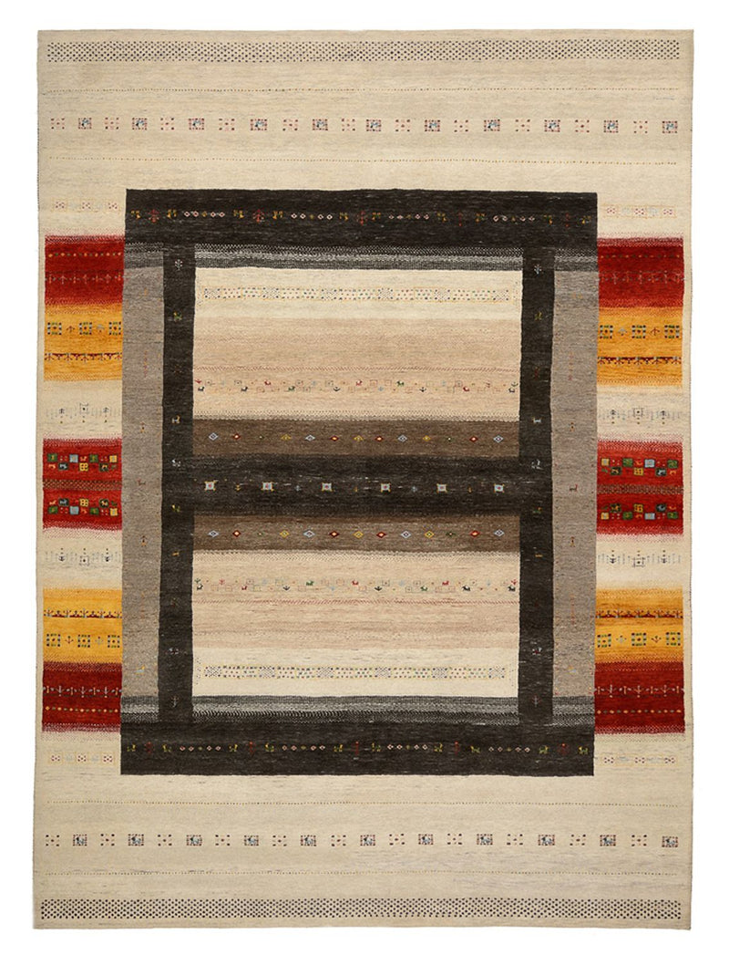インド ロリバフト 絨毯 347x254cm - ウールラグ