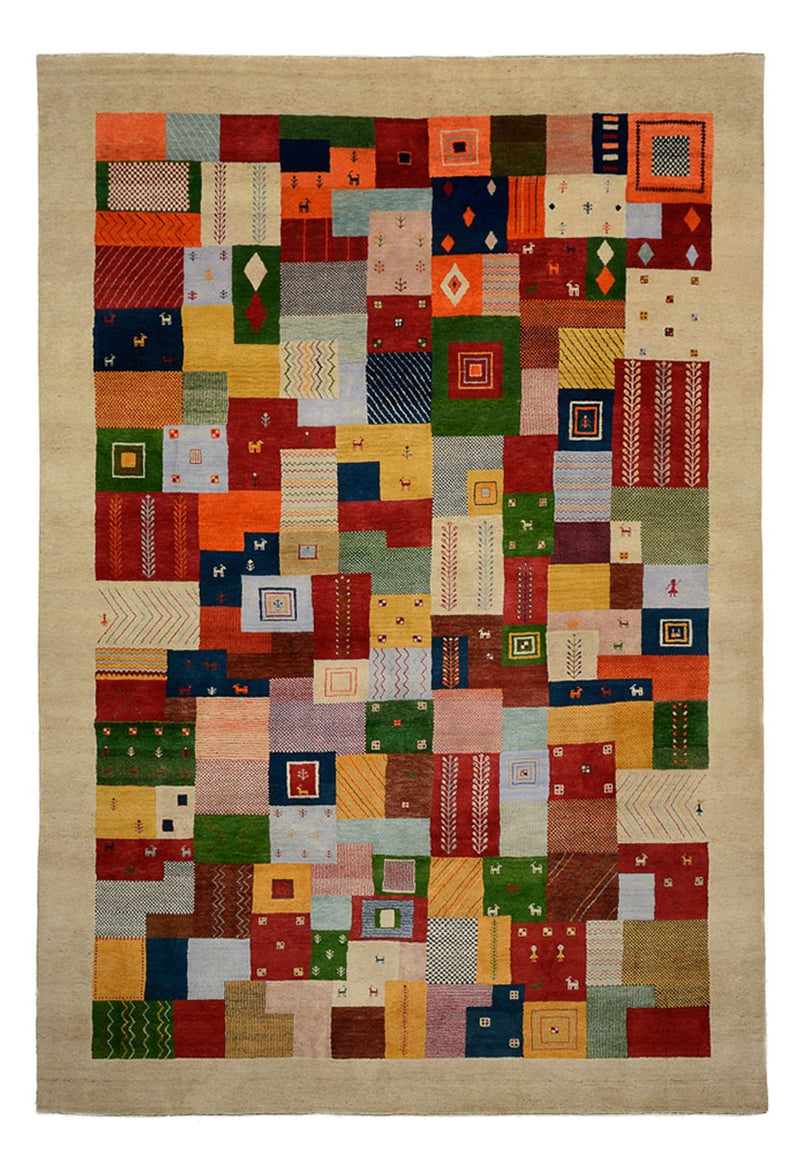 インド ロリバフト 絨毯 347x246cm - ウールラグ