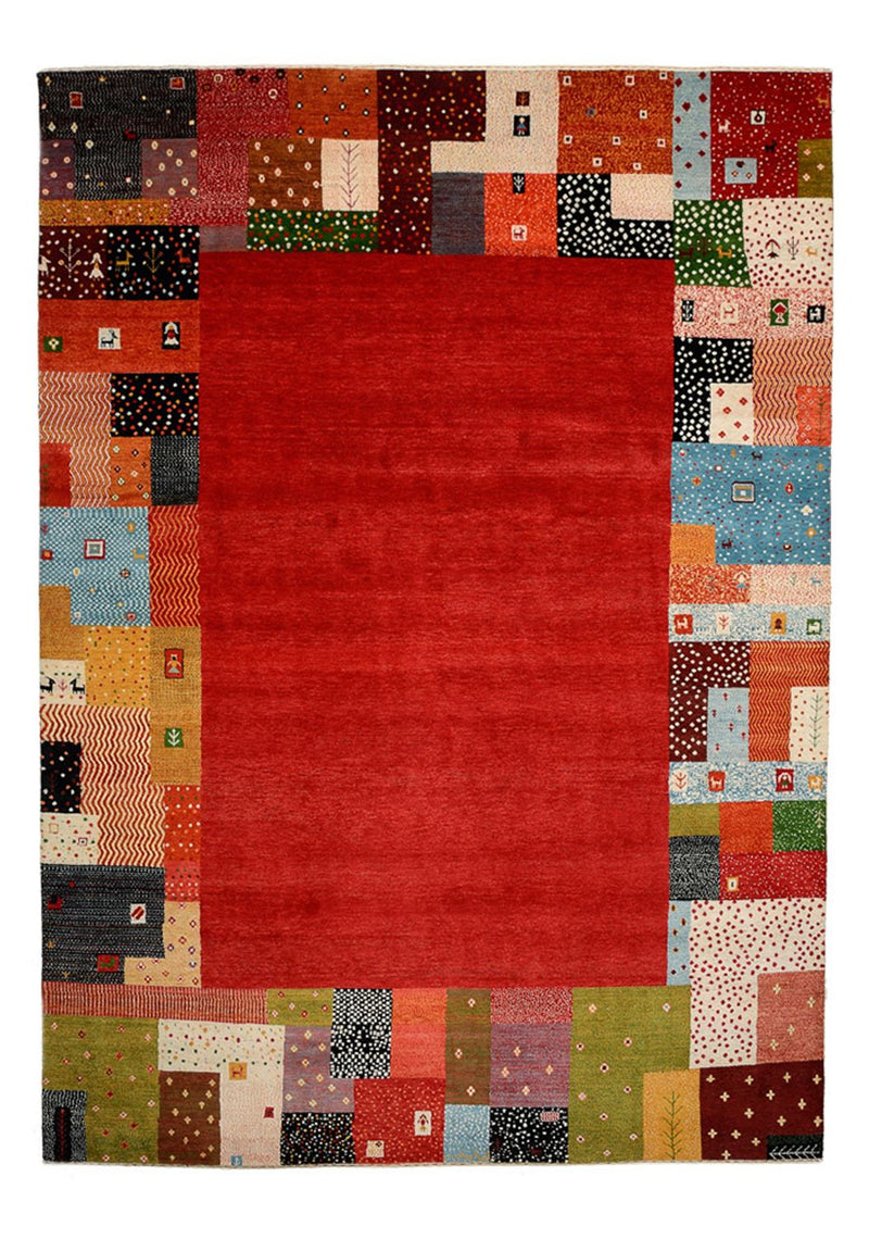 インド ロリバフト 絨毯 344x251cm - ウールラグ