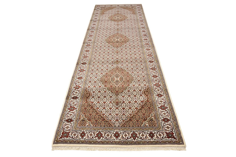 インド タブリーズ 絨毯 372x121cm - オリエンタル絨毯