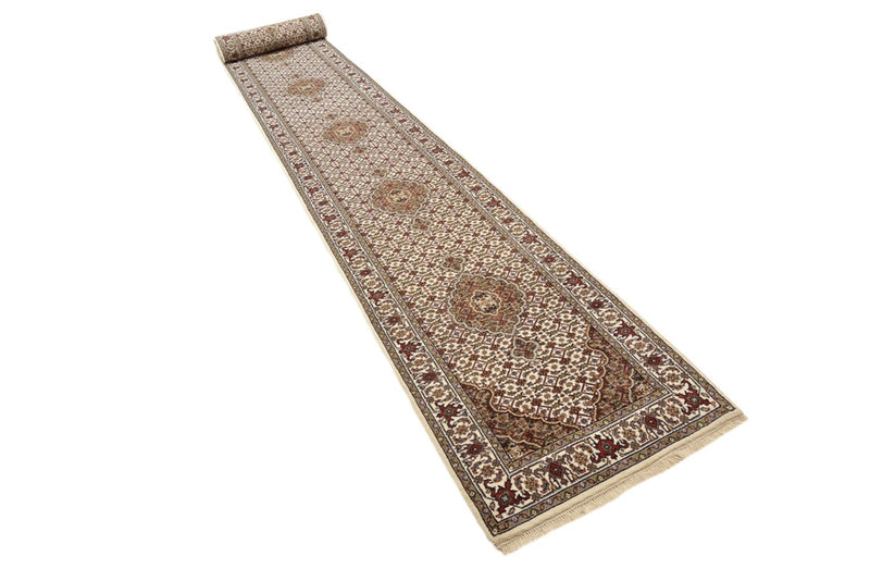 インド タブリーズ 絨毯 602x81cm - オリエンタル絨毯