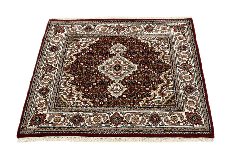 インド タブリーズ 絨毯 93x89cm - オリエンタル絨毯