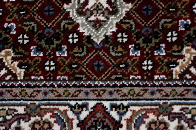 インド タブリーズ 絨毯 93x89cm - オリエンタル絨毯