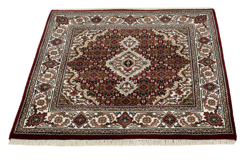 インド タブリーズ 絨毯 93x89cm - オリエンタル絨毯