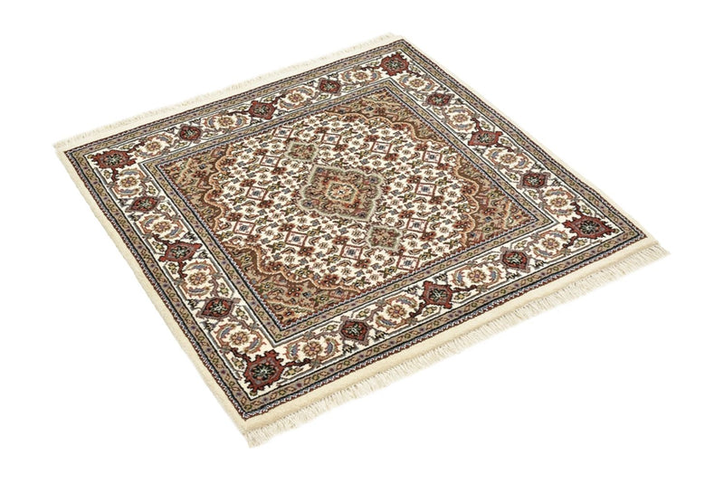 インド タブリーズ 絨毯 92x89cm - オリエンタル絨毯
