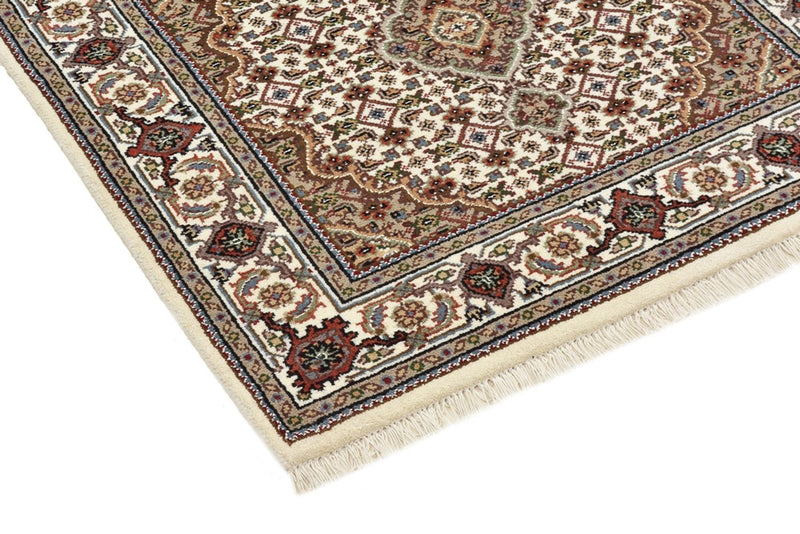 インド タブリーズ 絨毯 92x89cm - オリエンタル絨毯
