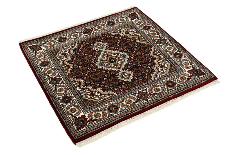 インド タブリーズ 絨毯 94x89cm - オリエンタル絨毯