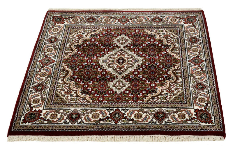 インド タブリーズ 絨毯 94x89cm - オリエンタル絨毯
