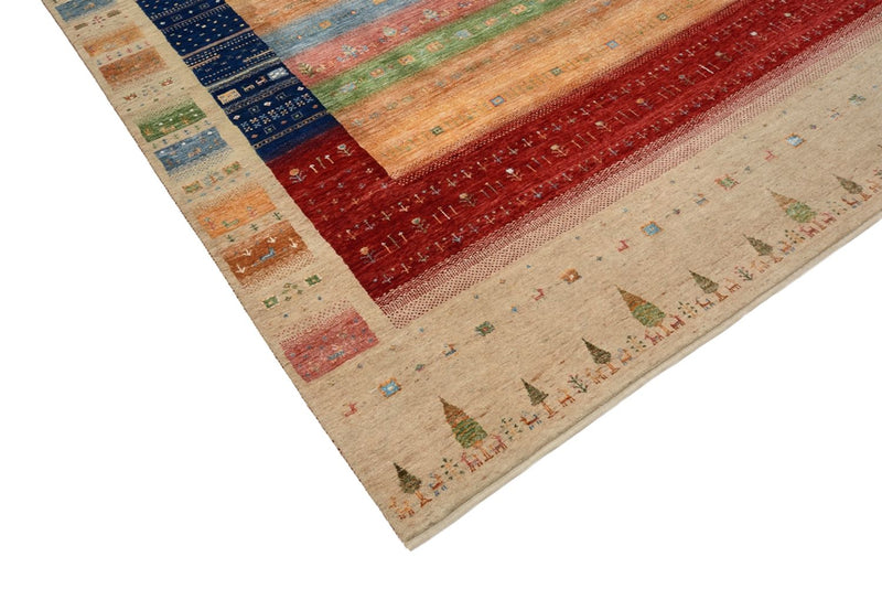インド ロリバフト 絨毯 300x206cm - ウールラグ