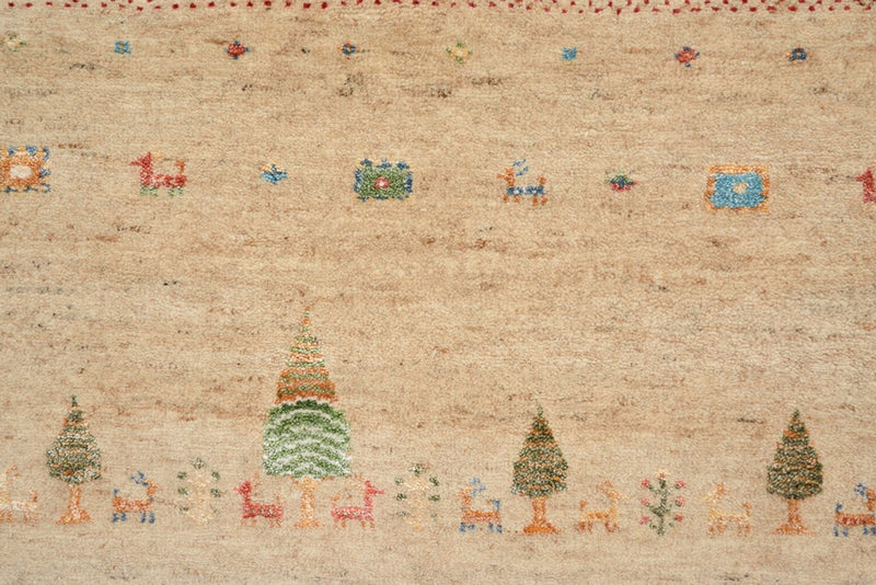 インド ロリバフト 絨毯 300x206cm - ウールラグ