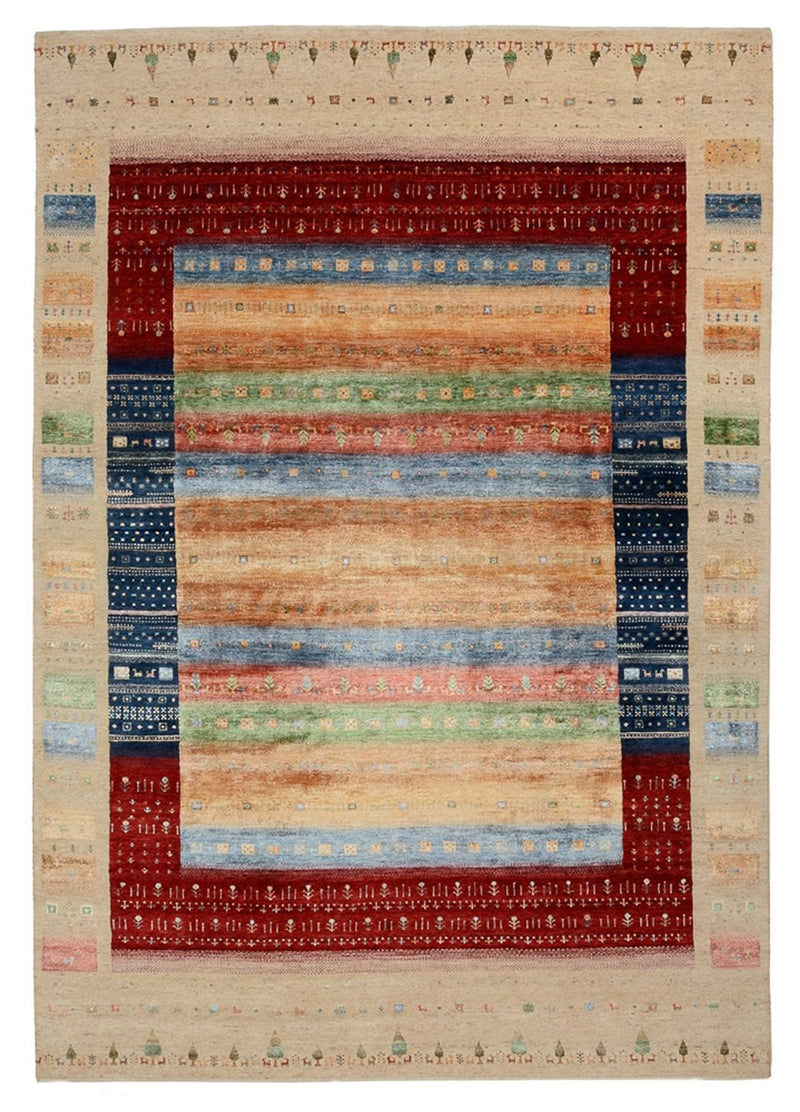 インド ロリバフト 絨毯 343x241cm - ウールラグ