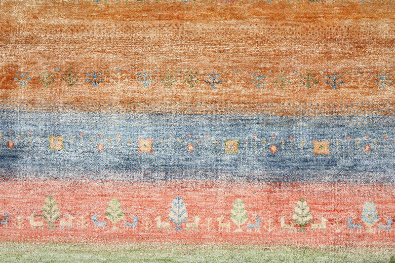 インド ロリバフト 絨毯 343x241cm - ウールラグ