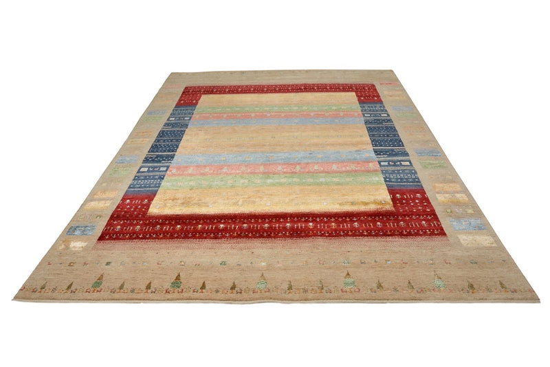 インド ロリバフト 絨毯 343x241cm - ウールラグ