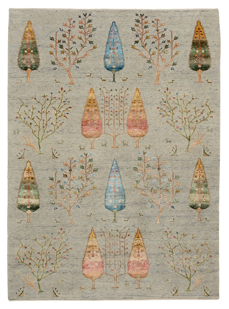 インド ロリバフト 絨毯 241x173cm - ウールラグ