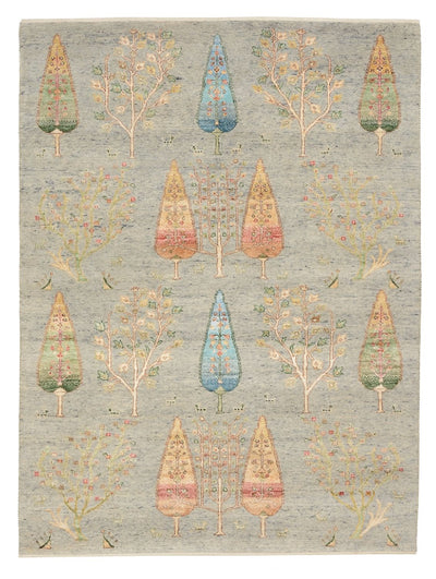 インド ロリバフト 絨毯 155x204cm - ウールラグ