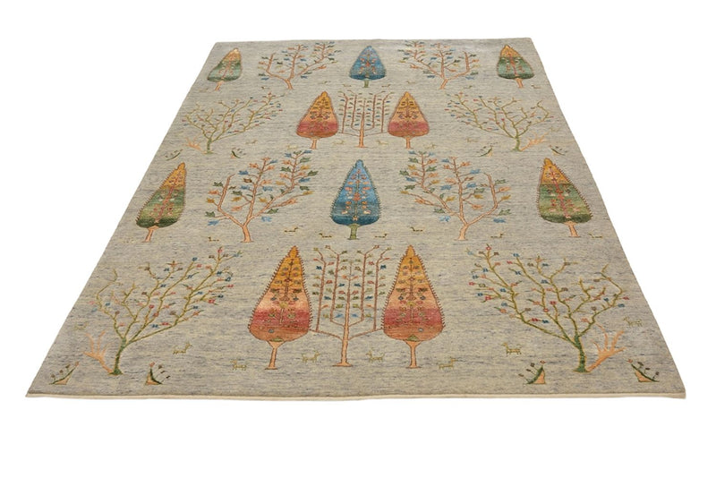 インド ロリバフト 絨毯 204x155cm - ウールラグ