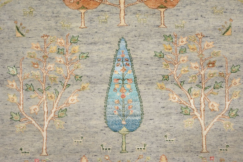 インド ロリバフト 絨毯 204x155cm - ウールラグ