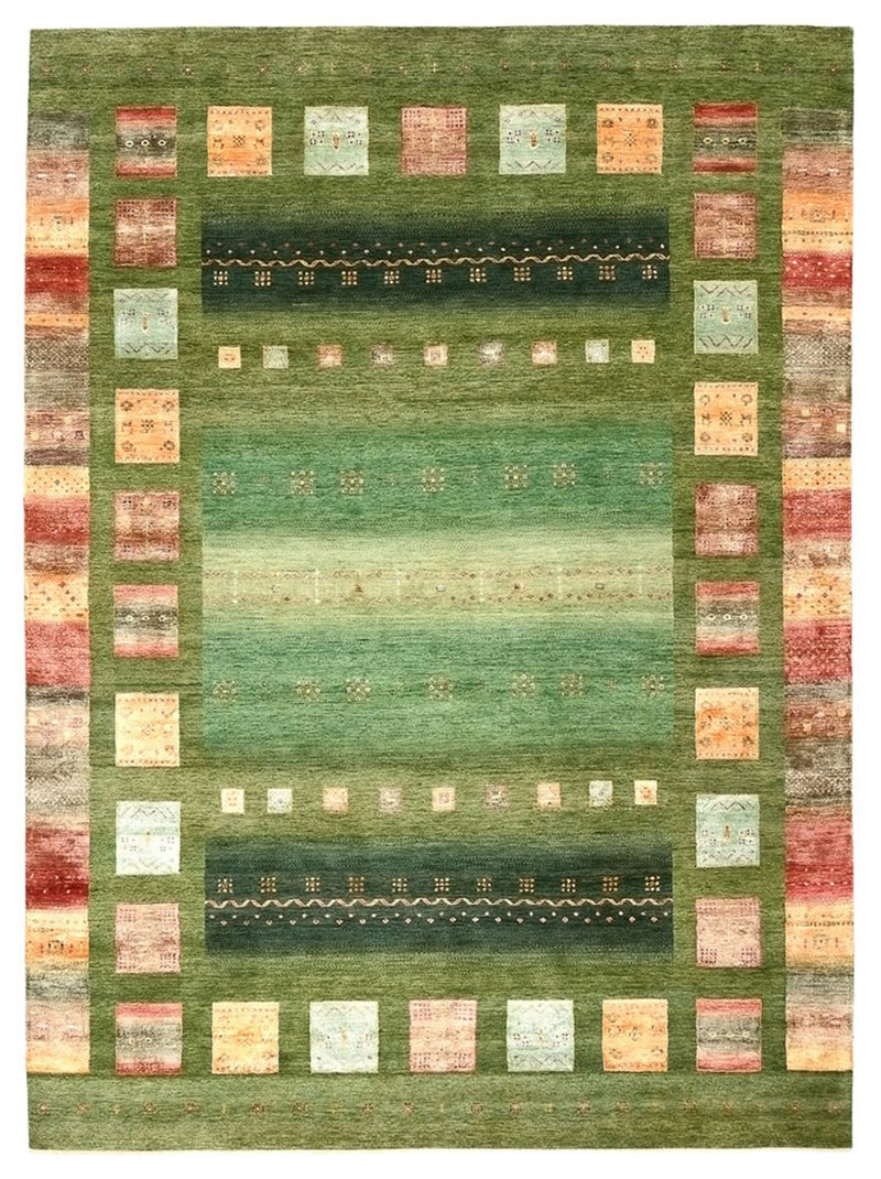 インド ロリバフト 絨毯 343x251cm - ウールラグ