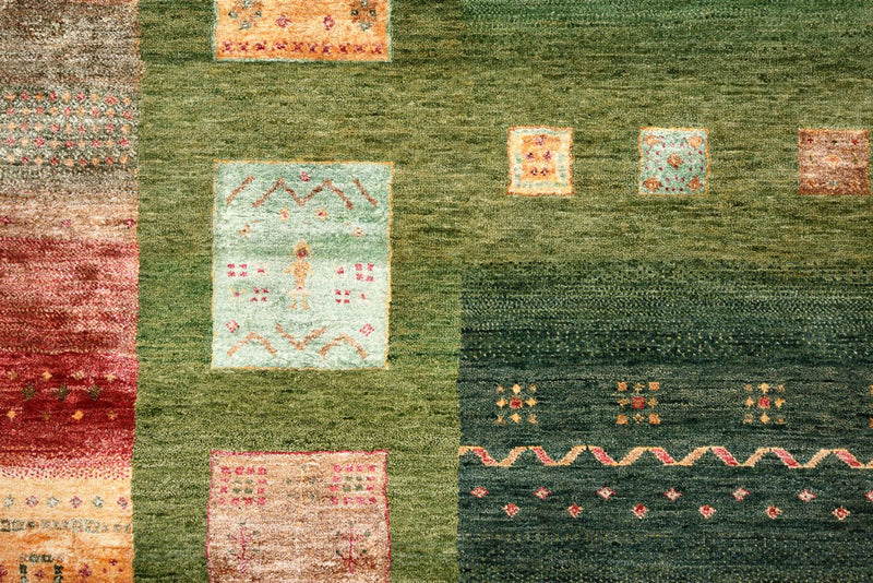 インド ロリバフト 絨毯 343x251cm - ウールラグ