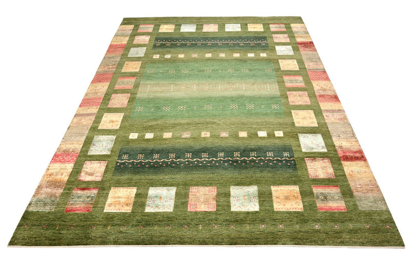 インド ロリバフト 絨毯 343x251cm - ウールラグ