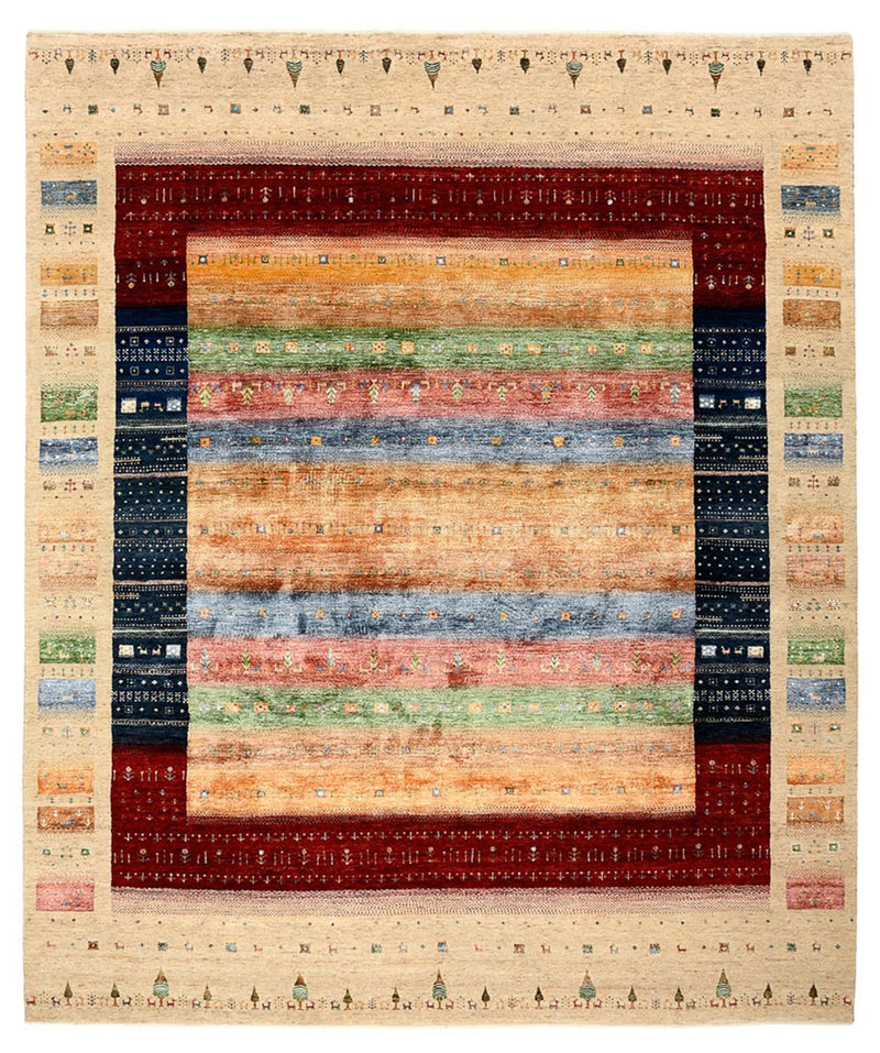 インド ロリバフト 絨毯 300x251cm - ウールラグ