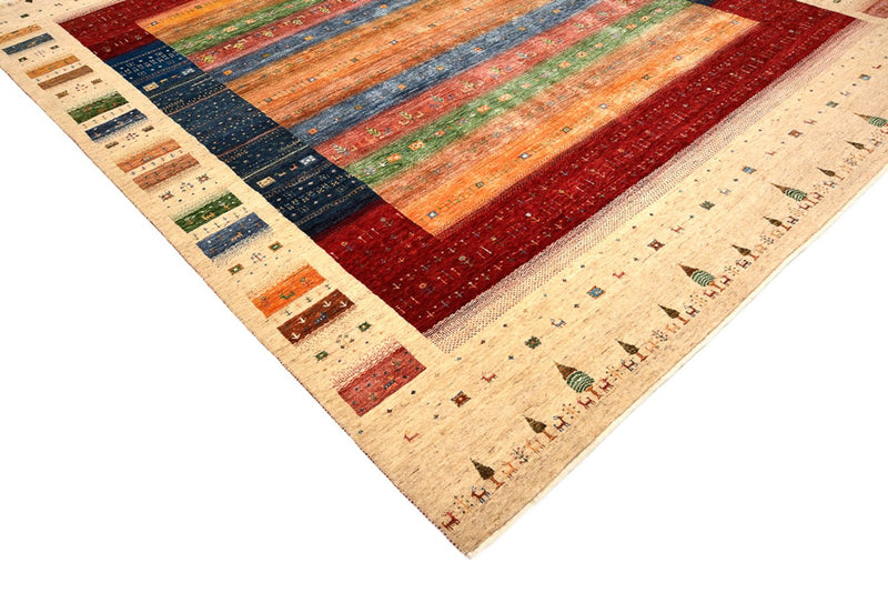 インド ロリバフト 絨毯 300x251cm - ウールラグ