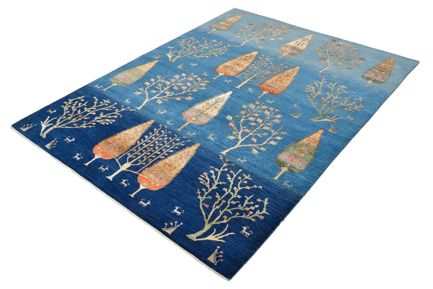 インド ロリバフト 絨毯 204x155cm - ウールラグ