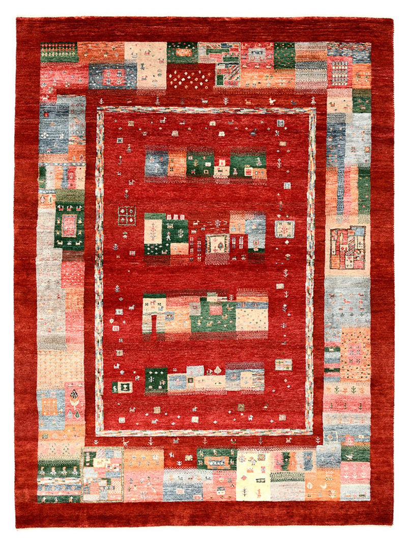 インド ロリバフト 絨毯 239x177cm - ウールラグ