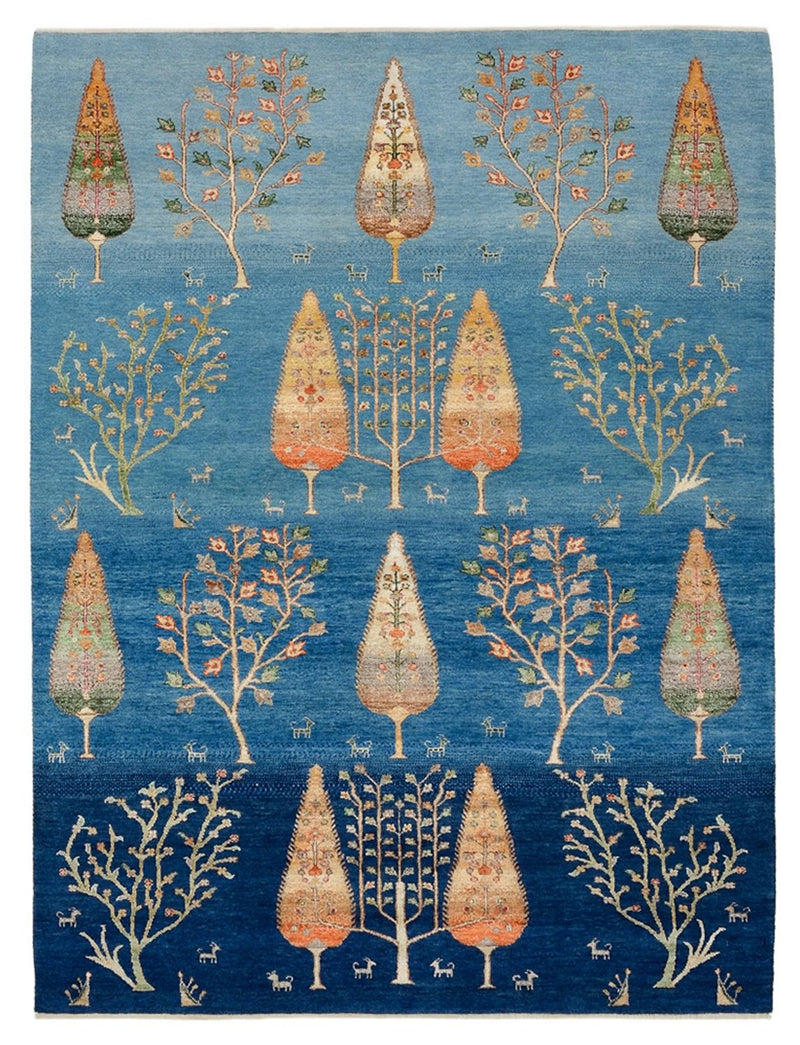 インド ロリバフト 絨毯 206x155cm - ウールラグ
