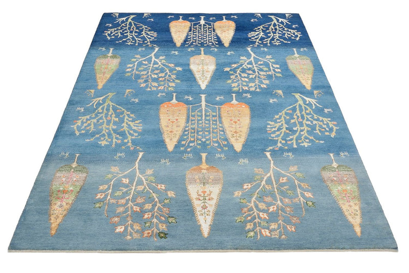 インド ロリバフト 絨毯 206x155cm - ウールラグ