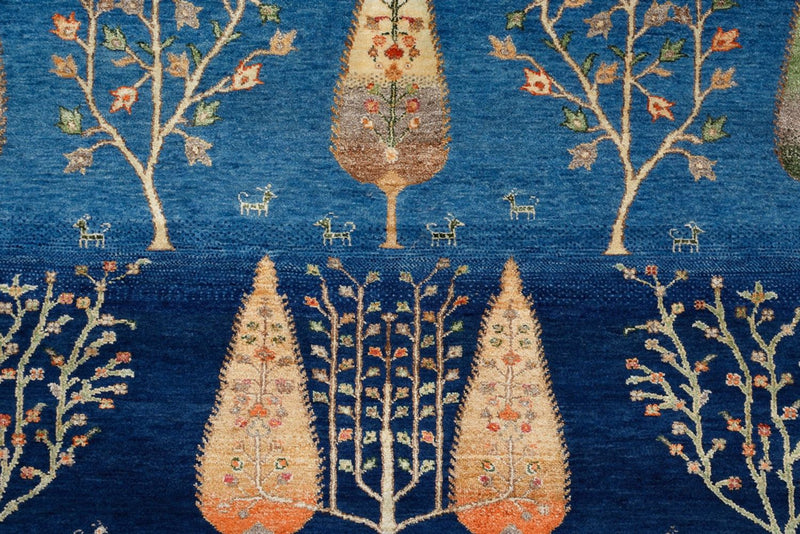 インド ロリバフト 絨毯 206x150cm - ウールラグ