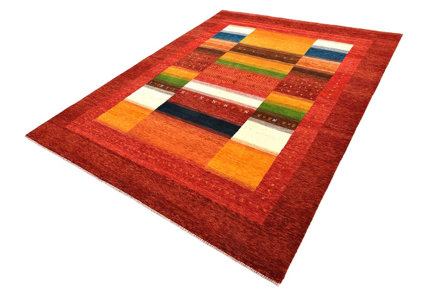 インド ロリバフト 絨毯 259x203cm - ウールラグ