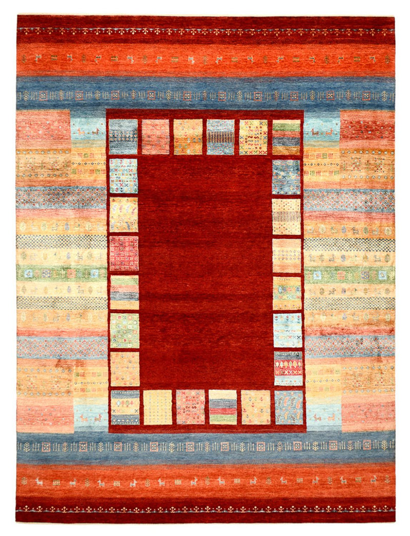 インド ロリバフト 絨毯 336x250cm - ウールラグ