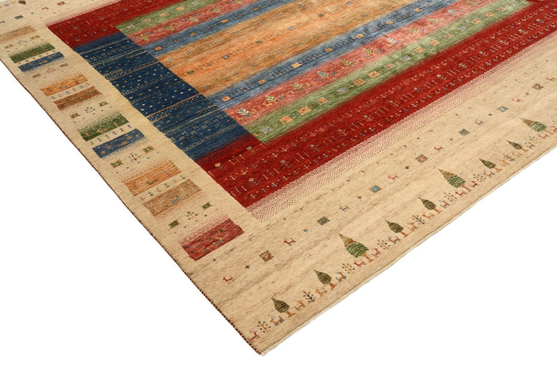 インド ロリバフト 絨毯 253x246cm - ウールラグ