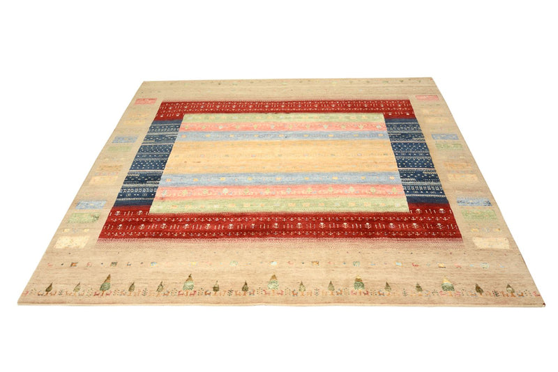 インド ロリバフト 絨毯 253x246cm - ウールラグ