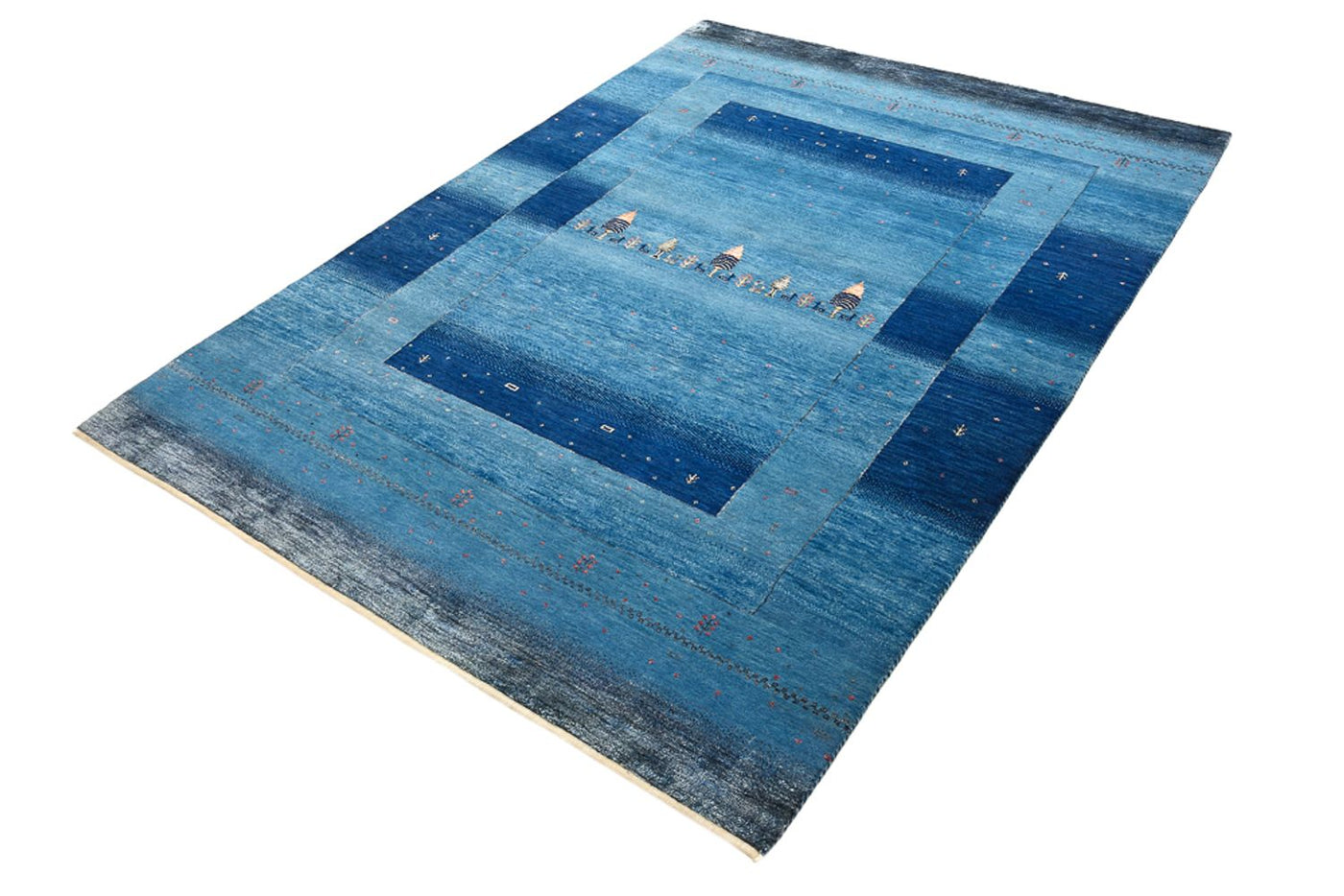 インド ロリバフト 絨毯 201x152cm - ウールラグ
