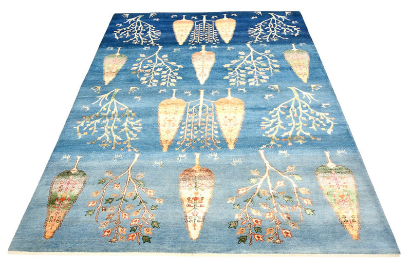 インド ロリバフト 絨毯 203x155cm - ウールラグ